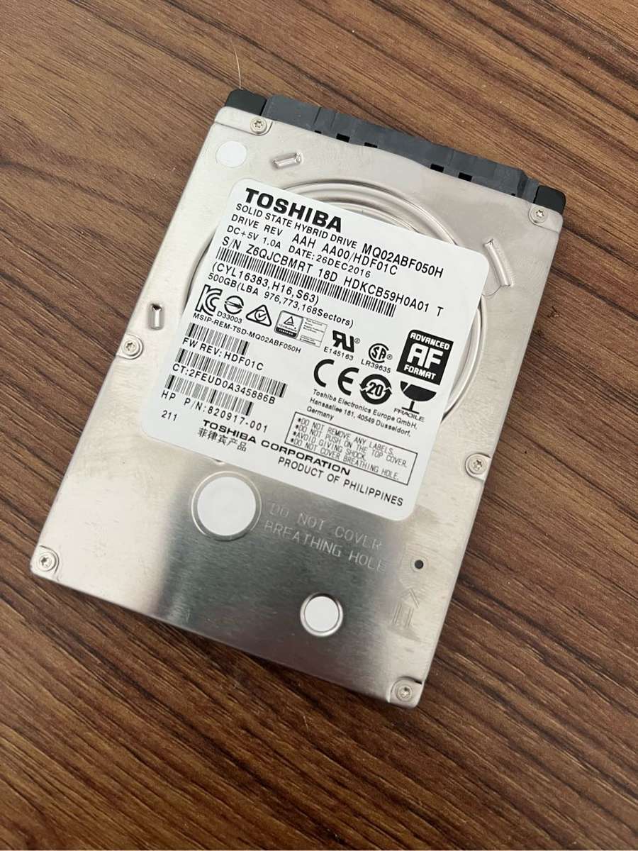 Toshiba 2.5" laptop hardrive