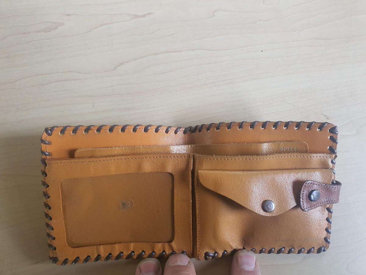 Antique African leather wallet