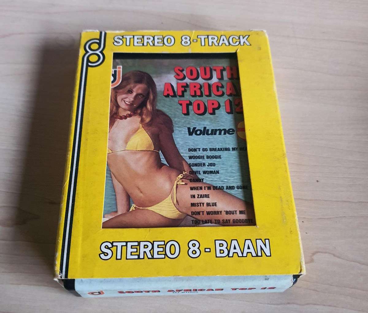 Antique South Africa Top 12 Vol 3 8-track tape.