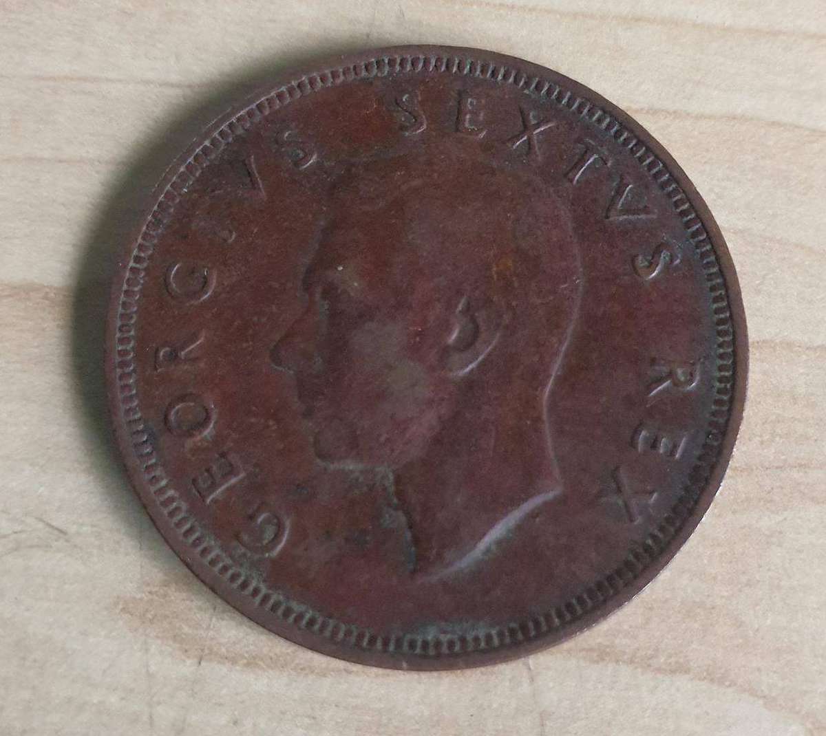 1948 1D Penny Bronze Coin