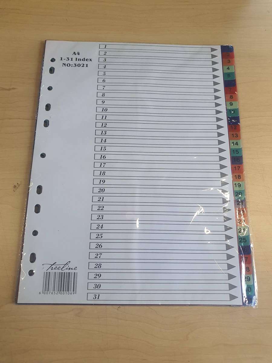 Treeline A4 1-31 Index No: 3021