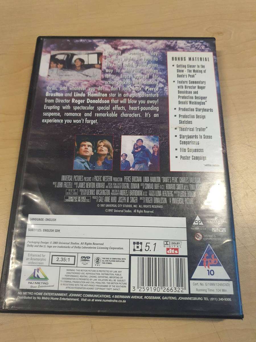 Dante's peak DVD