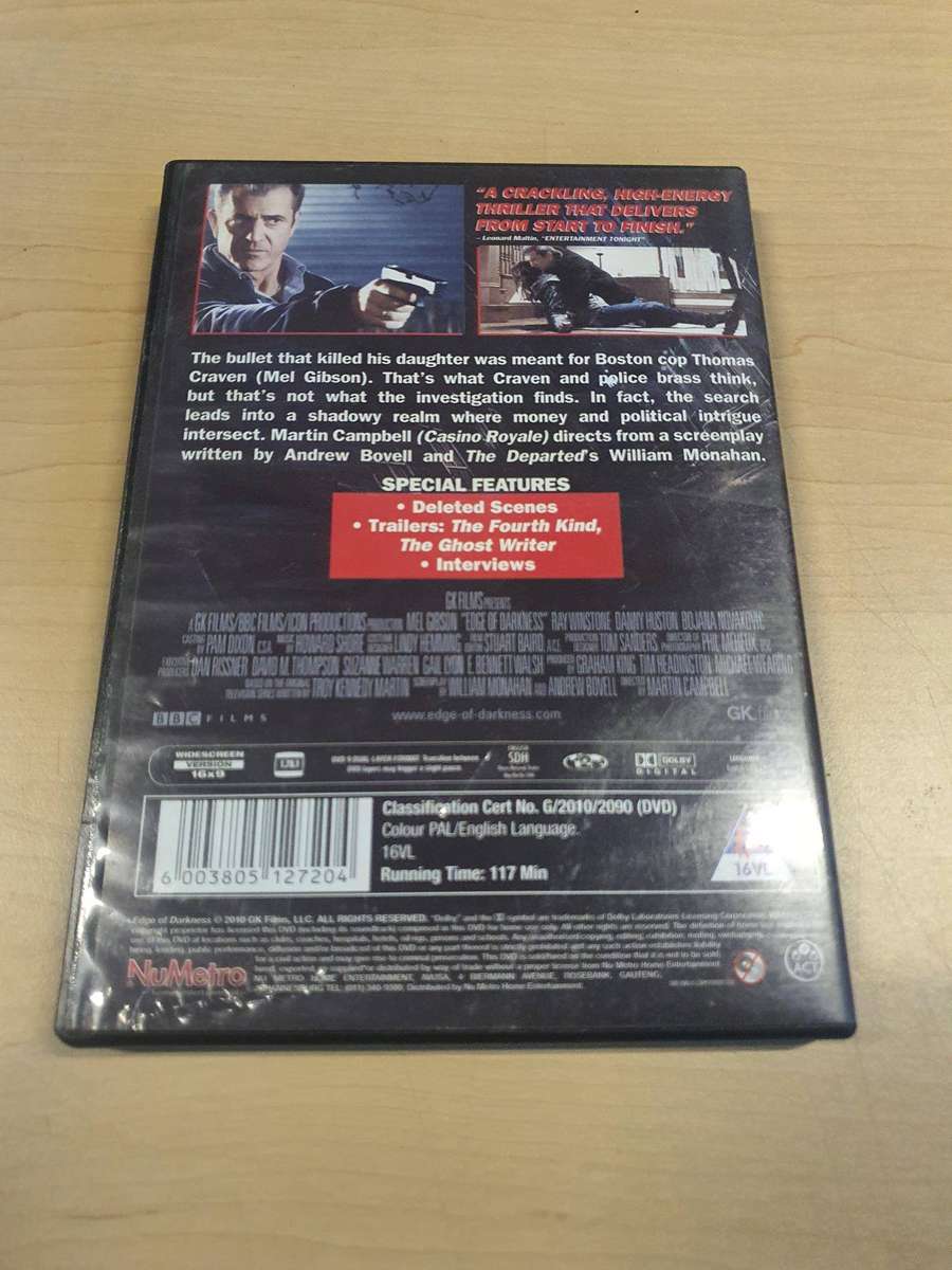 Mel Gibson Edge of Darkness DVD
