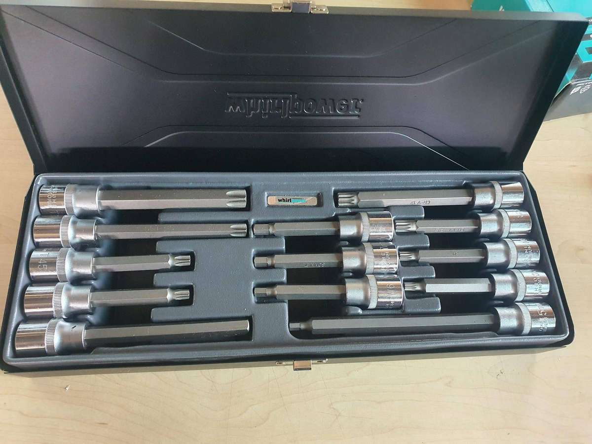 13 Piece 1/2 inch Bit socket set- Allen-key, Spline and Torx set