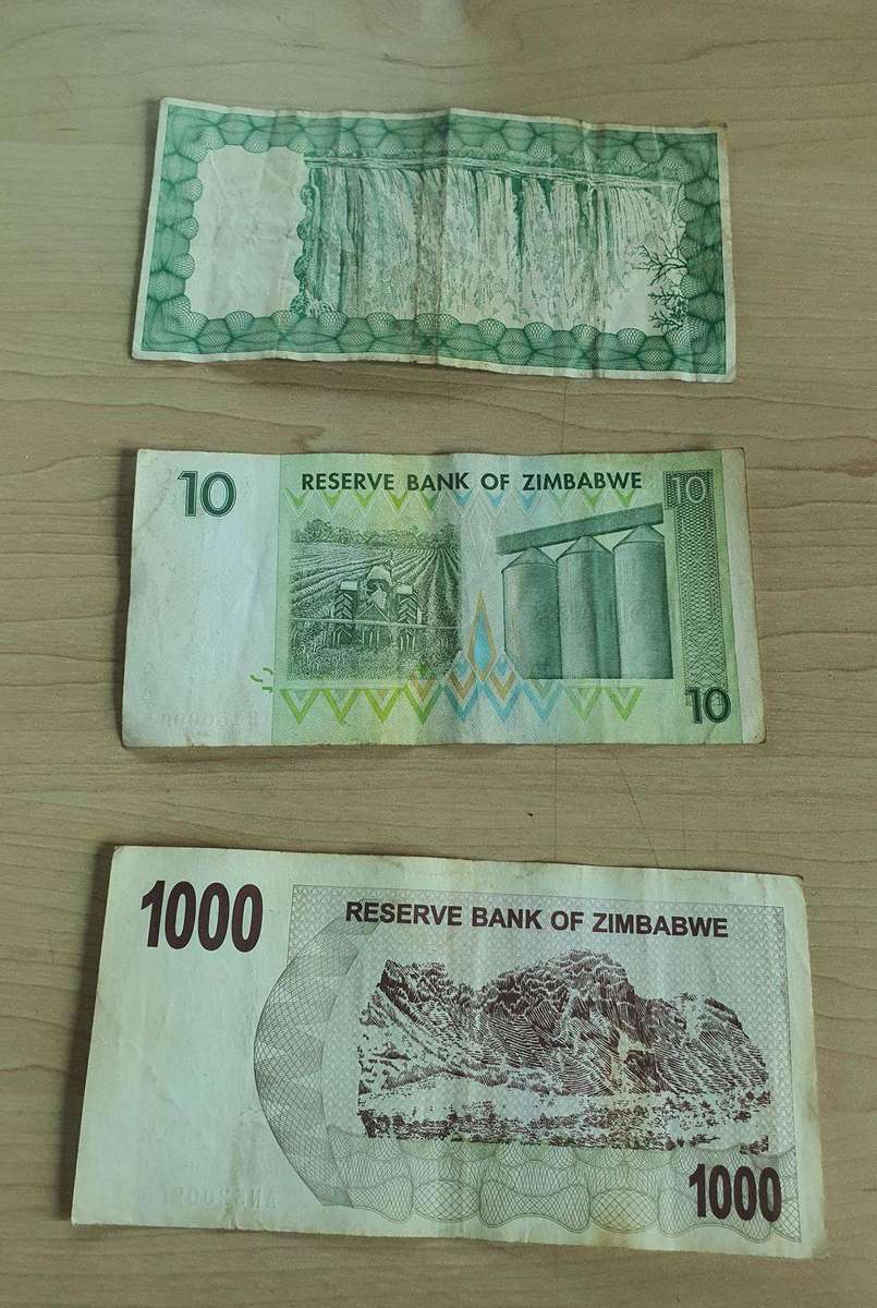 Zimbabwe Dollars as per Photos.