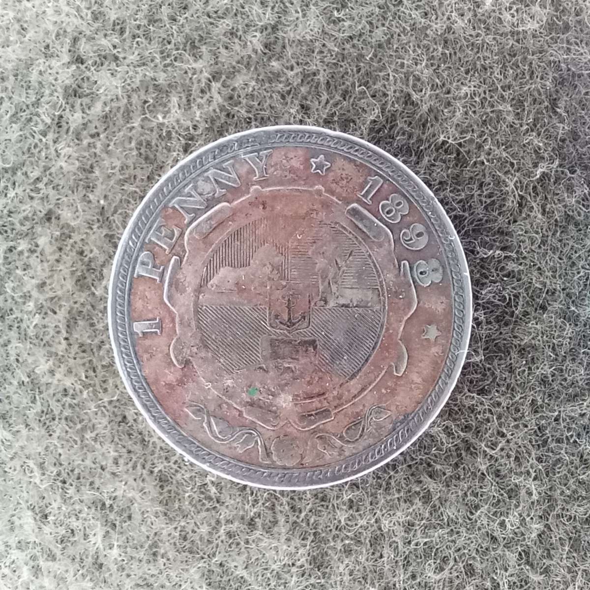 1898 1 Penny Zuid Afrik Republiek