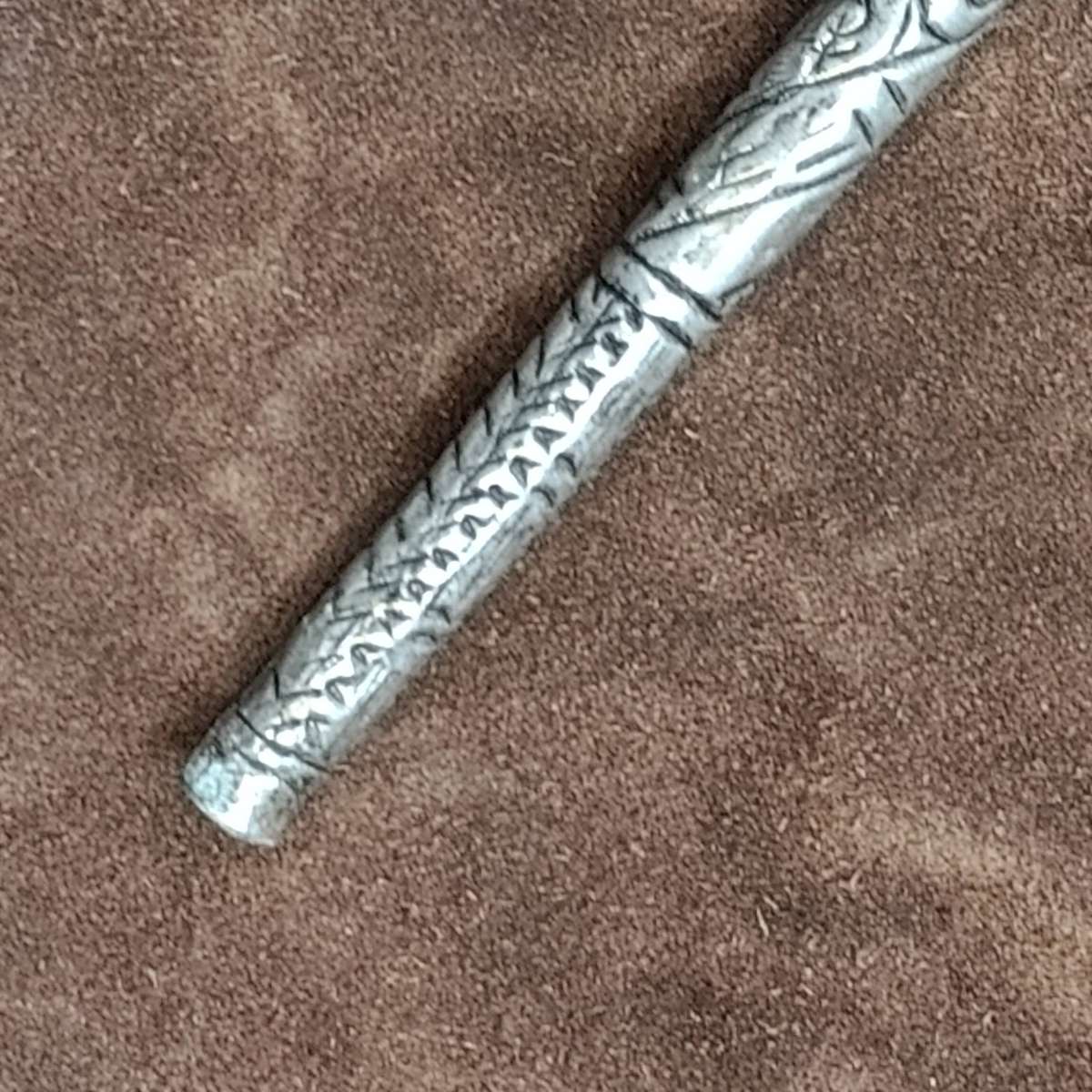 Vintage Islamic all-metal walking stick came
