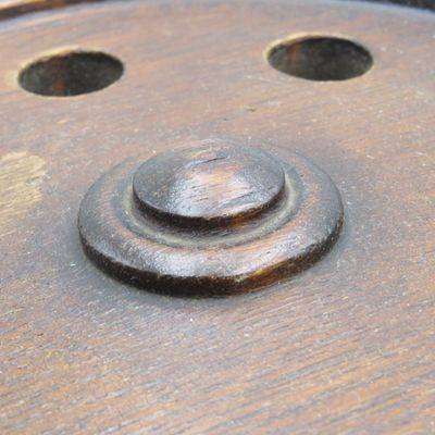 Vintage handmade wooden smoking pipe stand