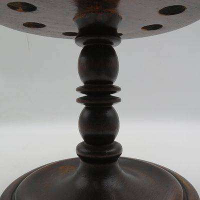 Vintage handmade wooden smoking pipe stand