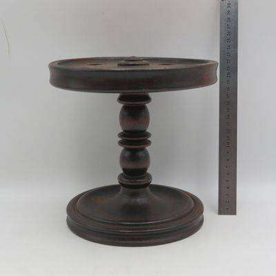 Vintage handmade wooden smoking pipe stand