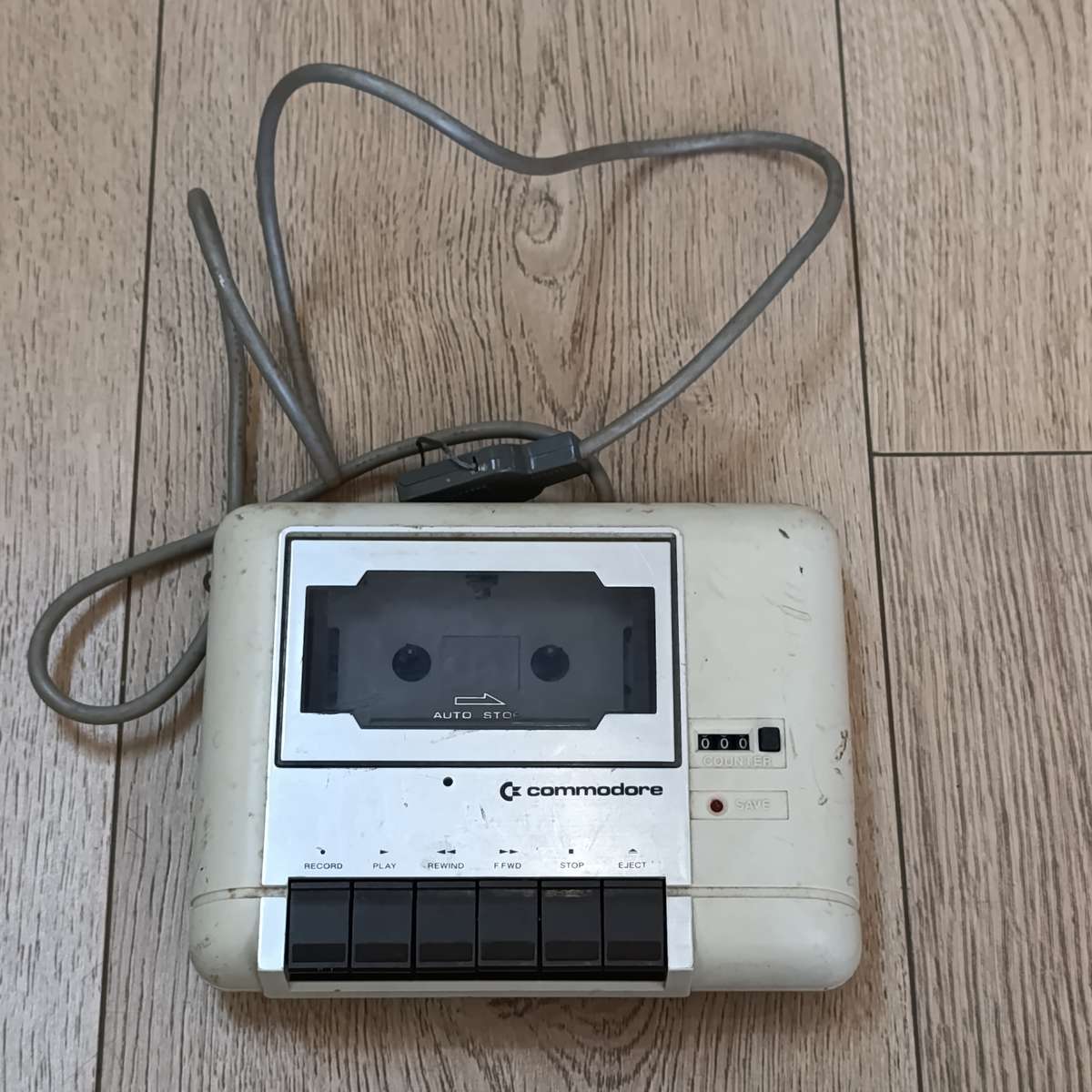 Vintage Commodore Vic - 20 colour computer gaming console with eternal audio input