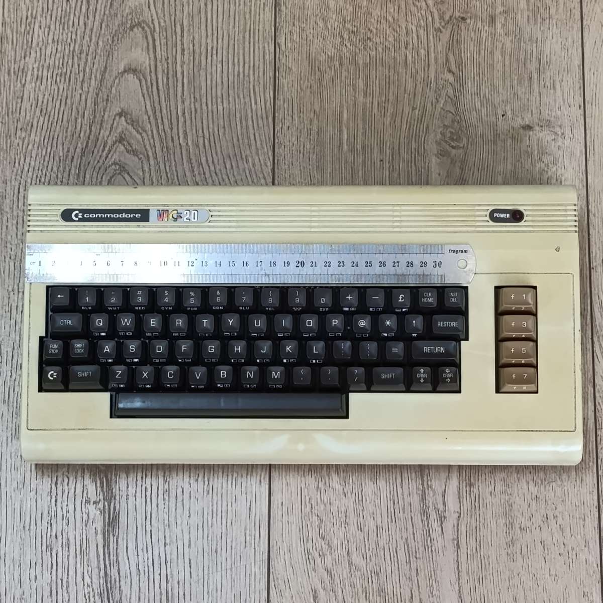 Vintage Commodore Vic - 20 colour computer gaming console with eternal audio input