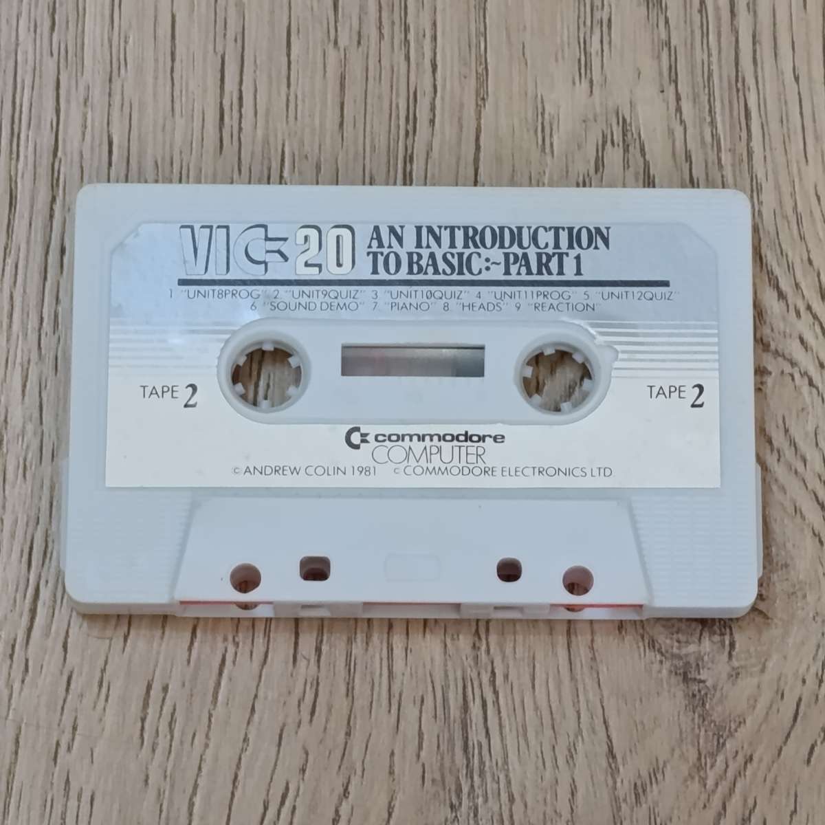 Vintage Commodore Vic - 20 colour computer gaming console with eternal audio input