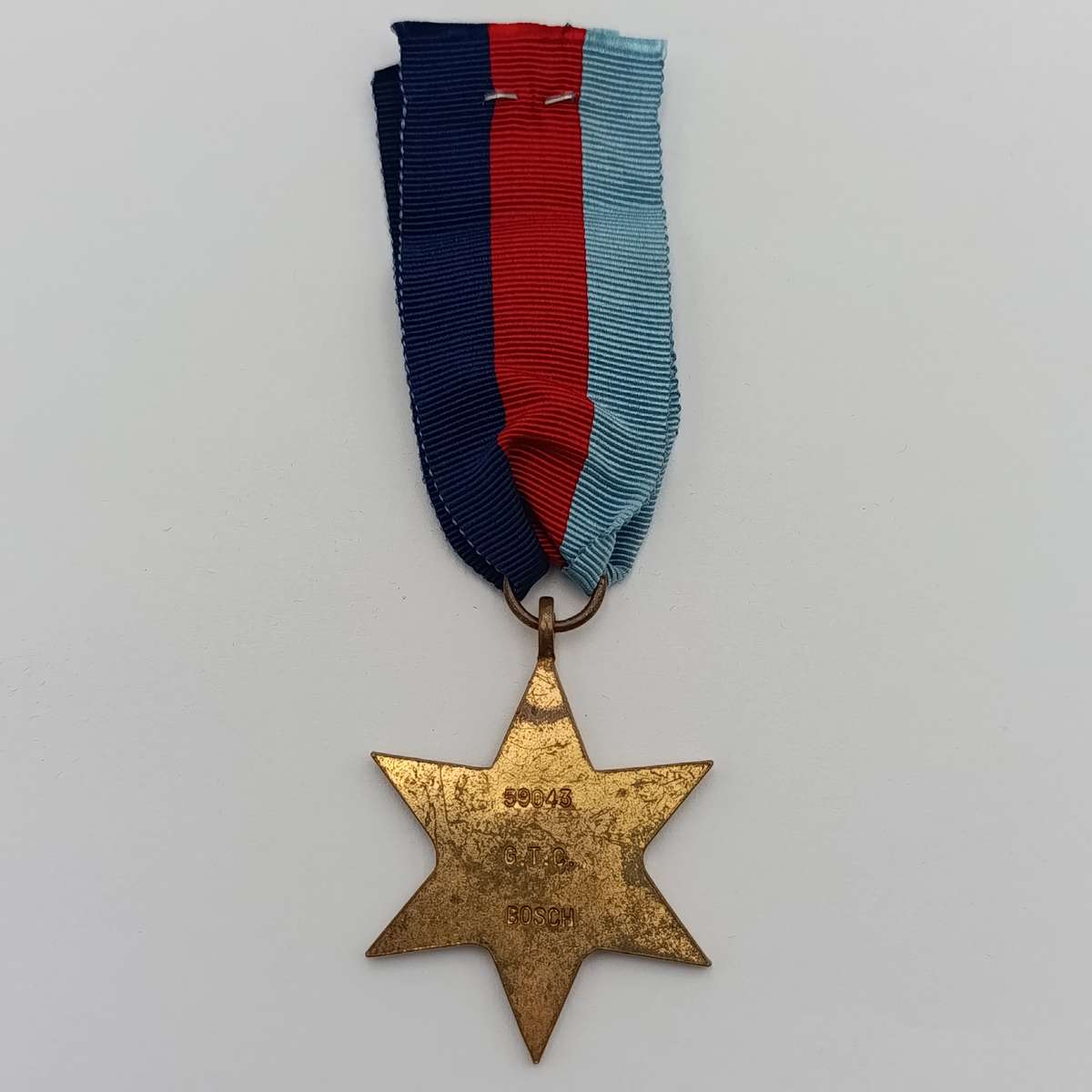 WW2 The 1939-1945 Star issued to 59043 G.T.C Bosch