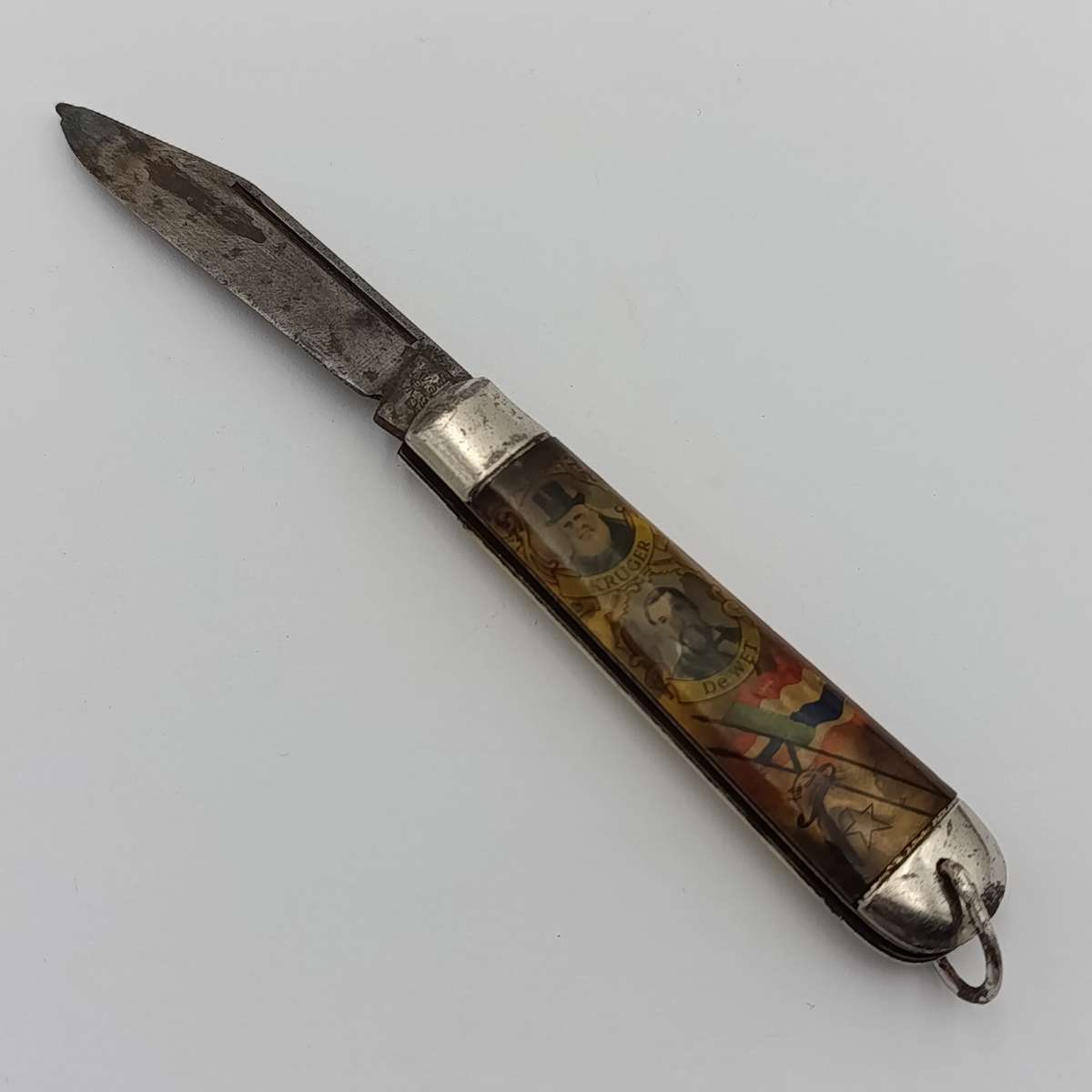 Vintage Kruger and De Wet colourful pocket knife by Richards