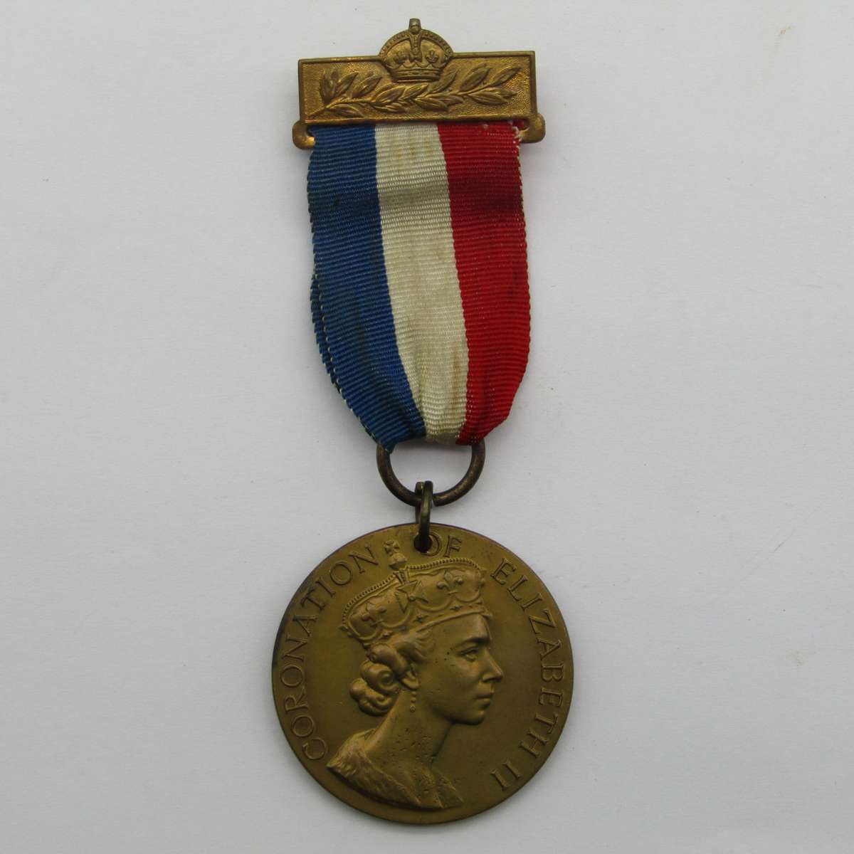 1953 Coronation of Elizabeth 2 medallion - unusual "The Ridge" in Gloucestershire
