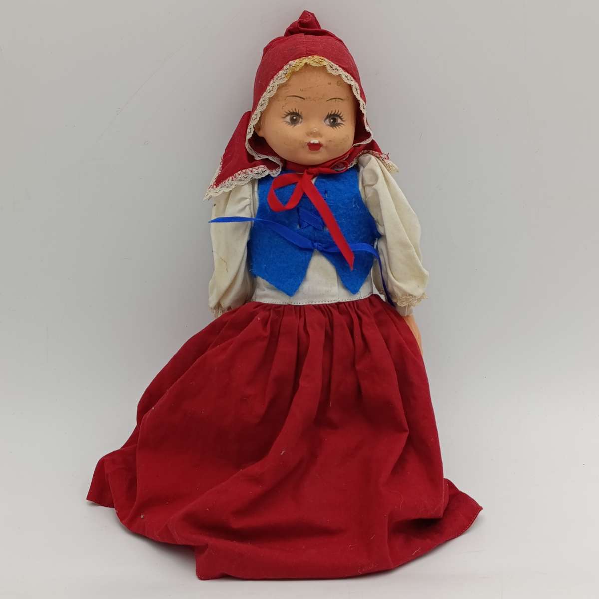 Vintage Litlle Red Riding hood and Wolf reversible doll