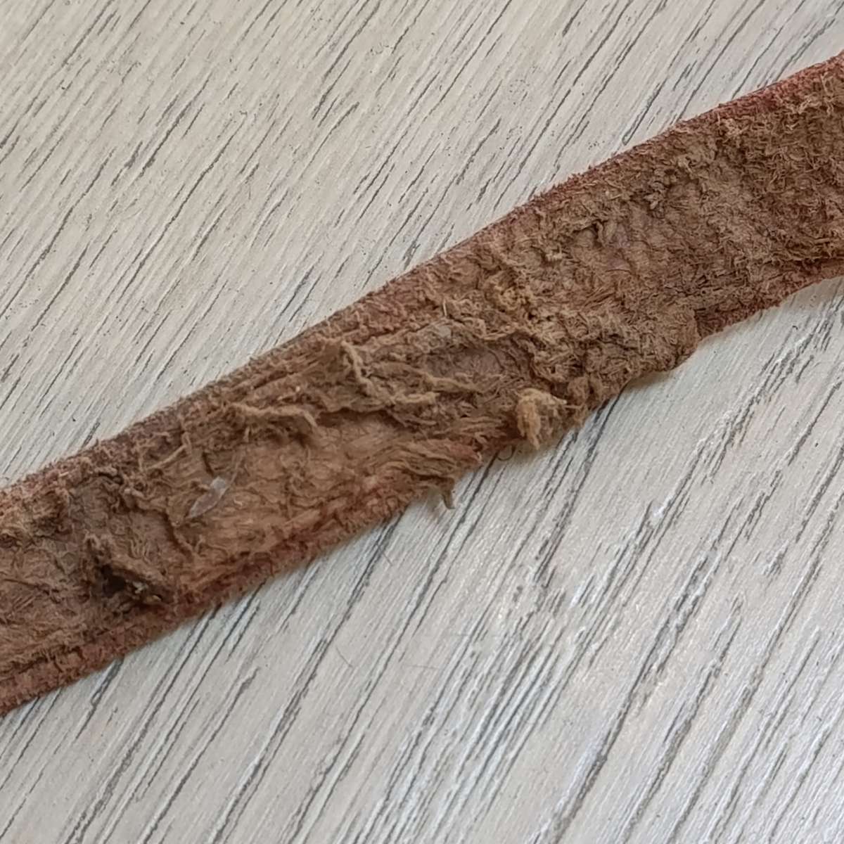 Vintage leather luggage straps