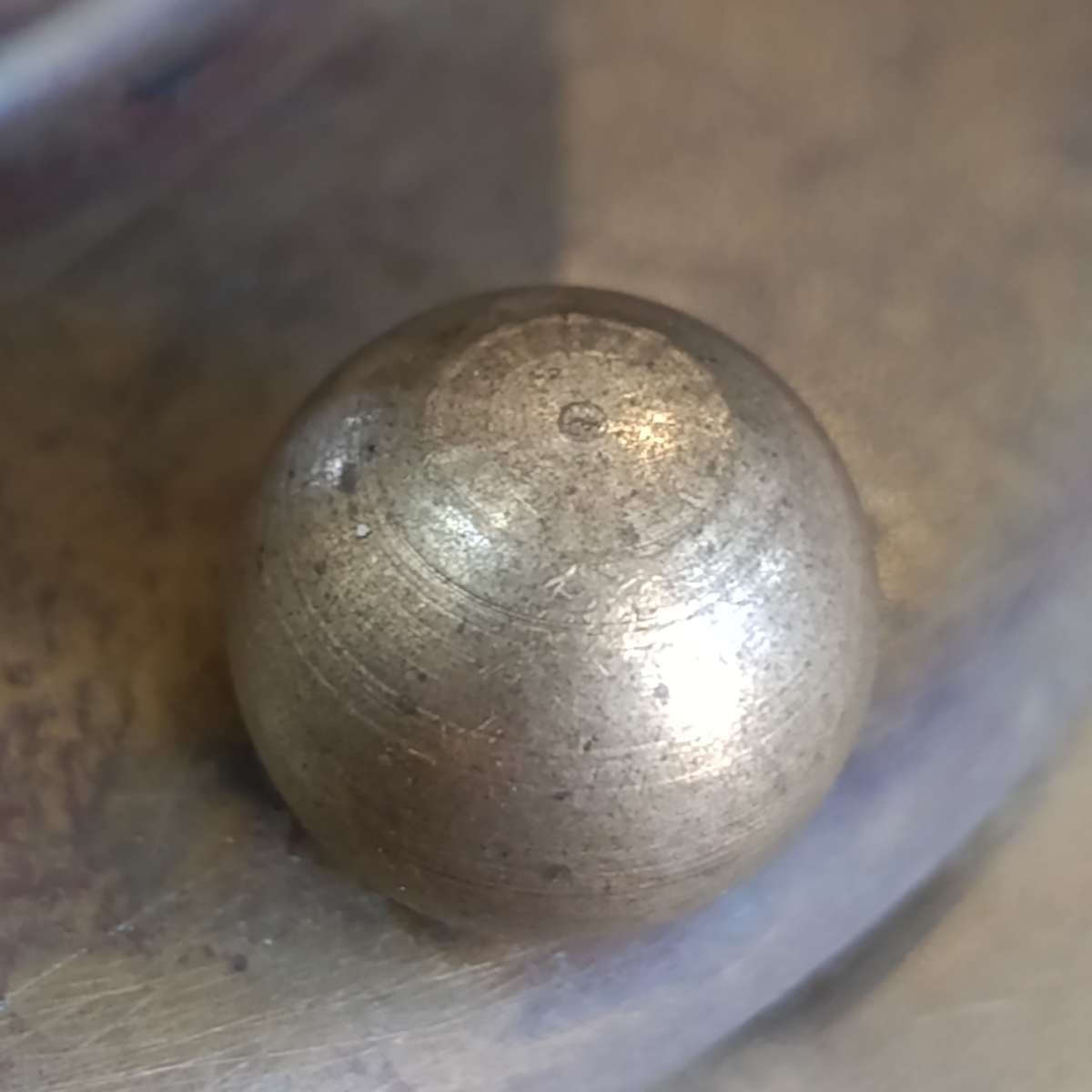 Vintage brass wall lantern with bevelled glass - no light fitting