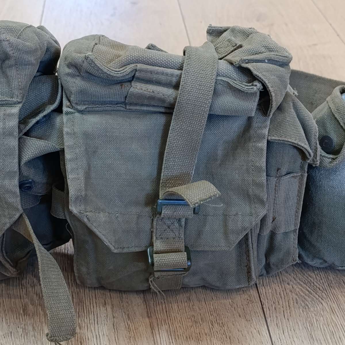 SADF Webbing kidney pouches and Yoke with water bottle