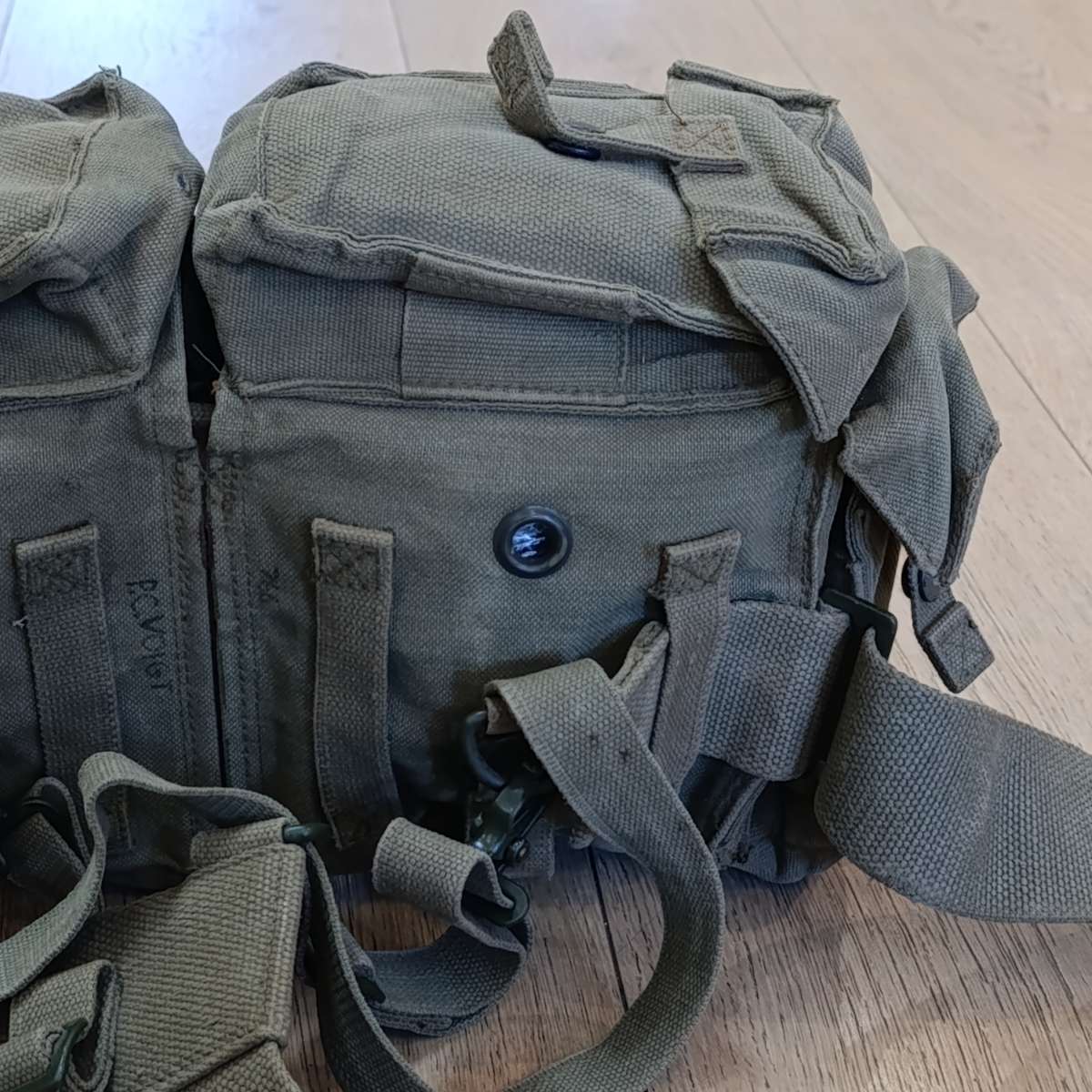 SADF Webbing kidney pouches and Yoke with water bottle