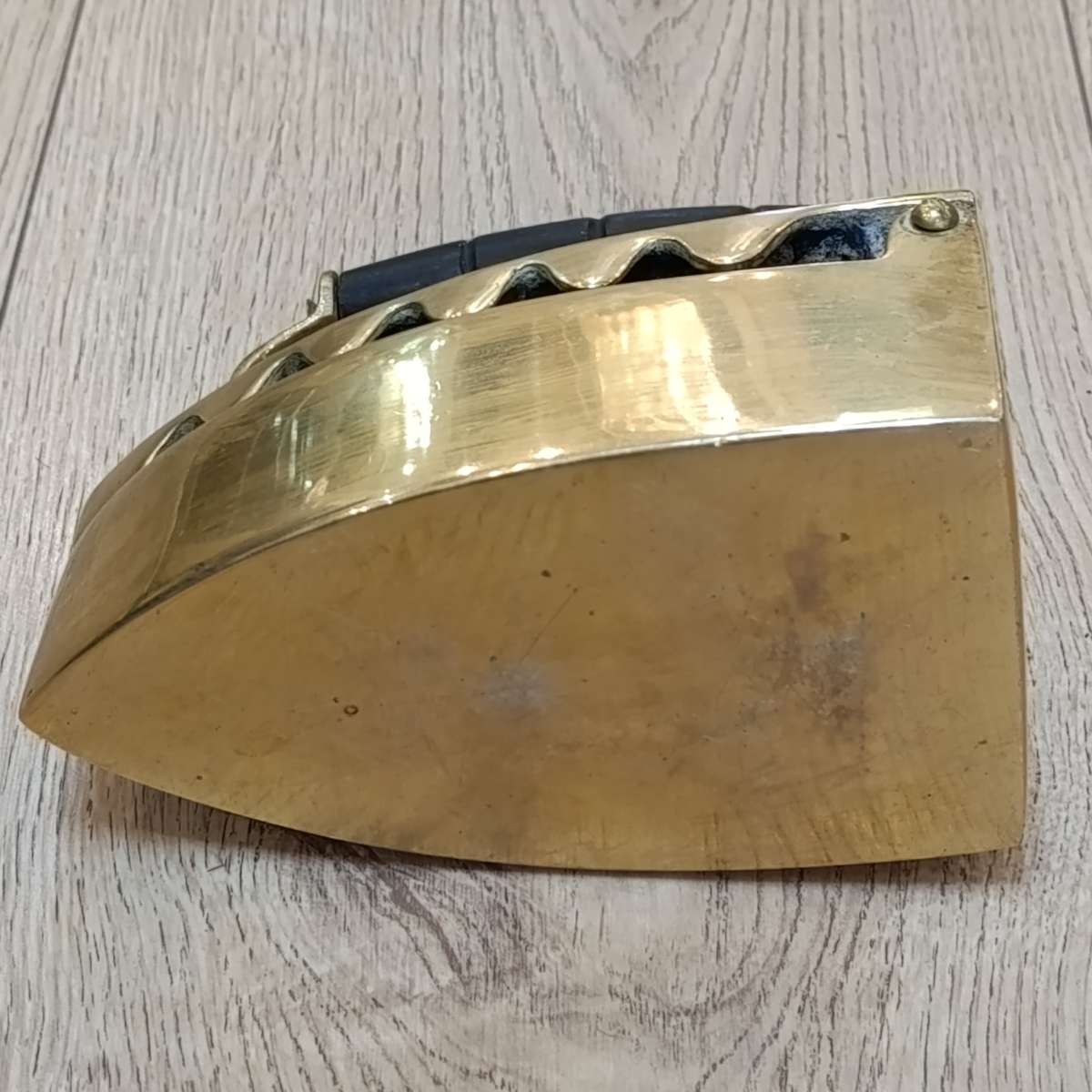 Antique brass sad iron