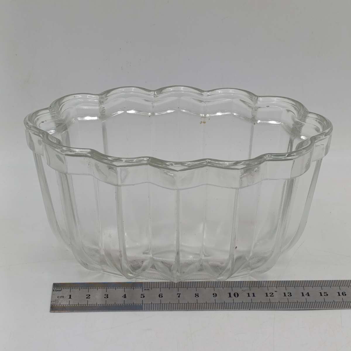 Antique glass jelly mould