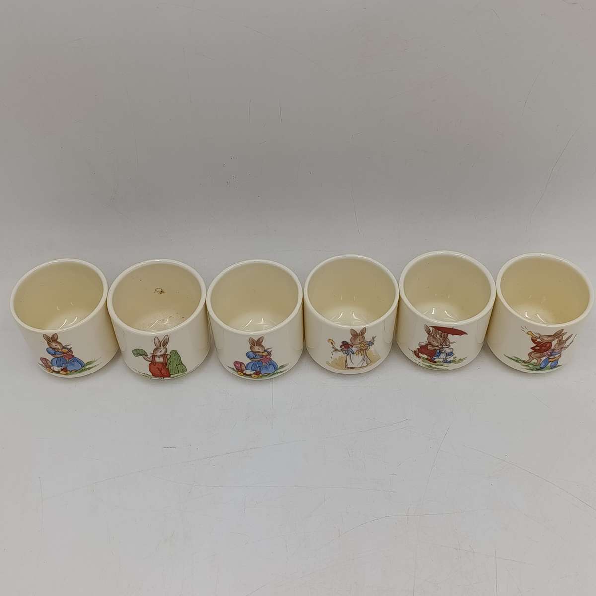 Set of Vintage Royal Doulton bunnykins egg cup holders