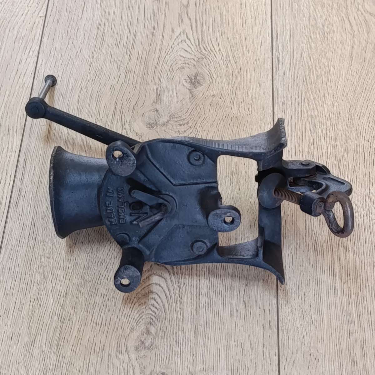 Vintage Spong and Co. No.2 coffee grinder - wooden handle missing