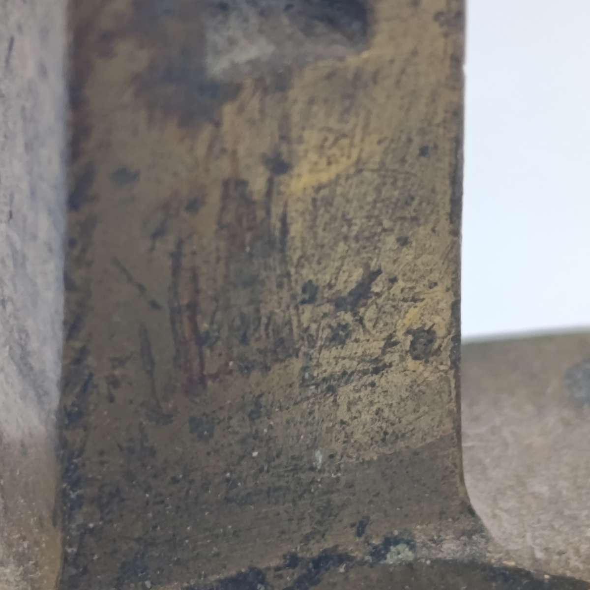 Antique brass 12 Bore Shotgun primer removal tool - handle broken