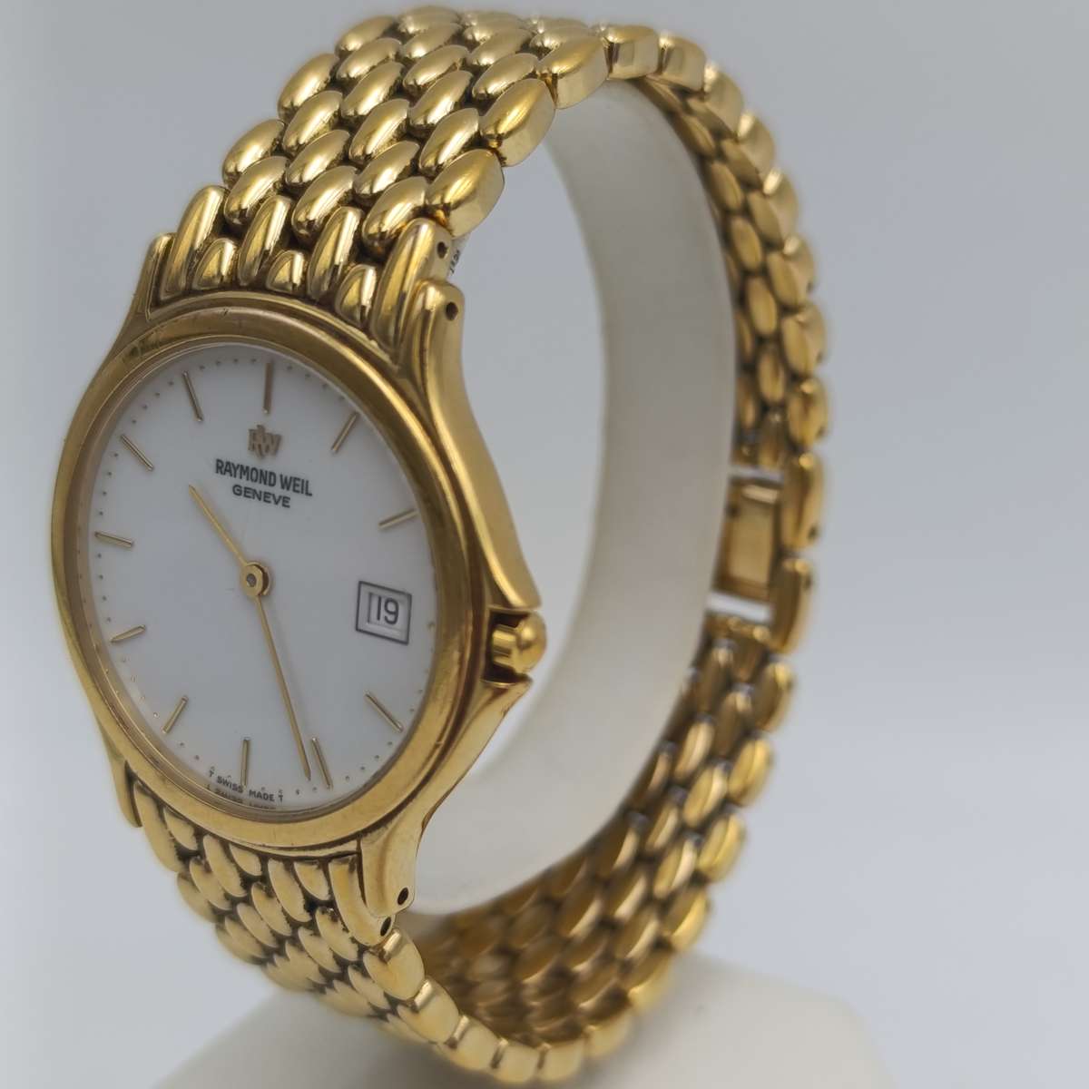 Raymond Weil 5568 Quartz men's - working - engraved backplate