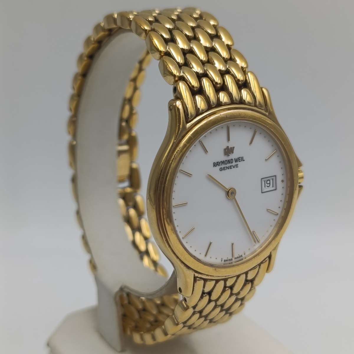 Raymond Weil 5568 Quartz men's - working - engraved backplate