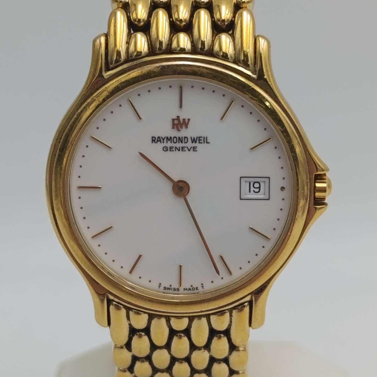 Raymond Weil 5568 Quartz men's - working - engraved backplate