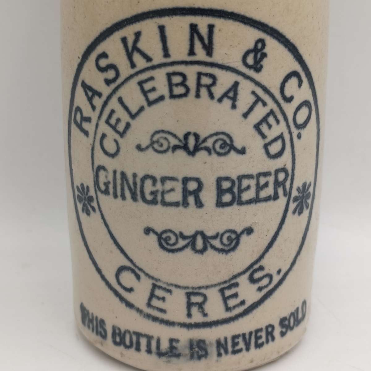 Antique Raskin and Co Ceres Ginger Beer bottle