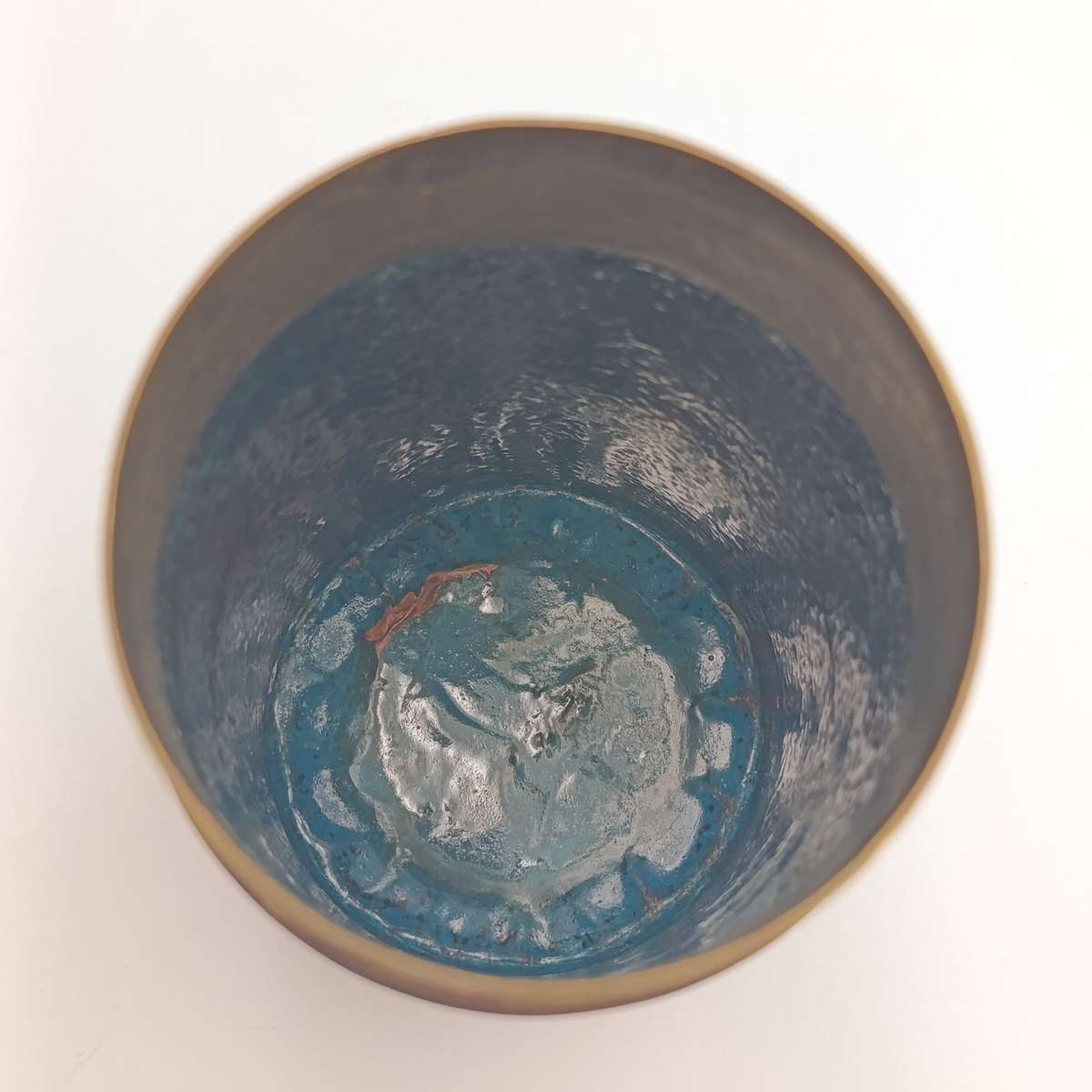 Antique Cloisonne enamelled tea caddy canister with lid