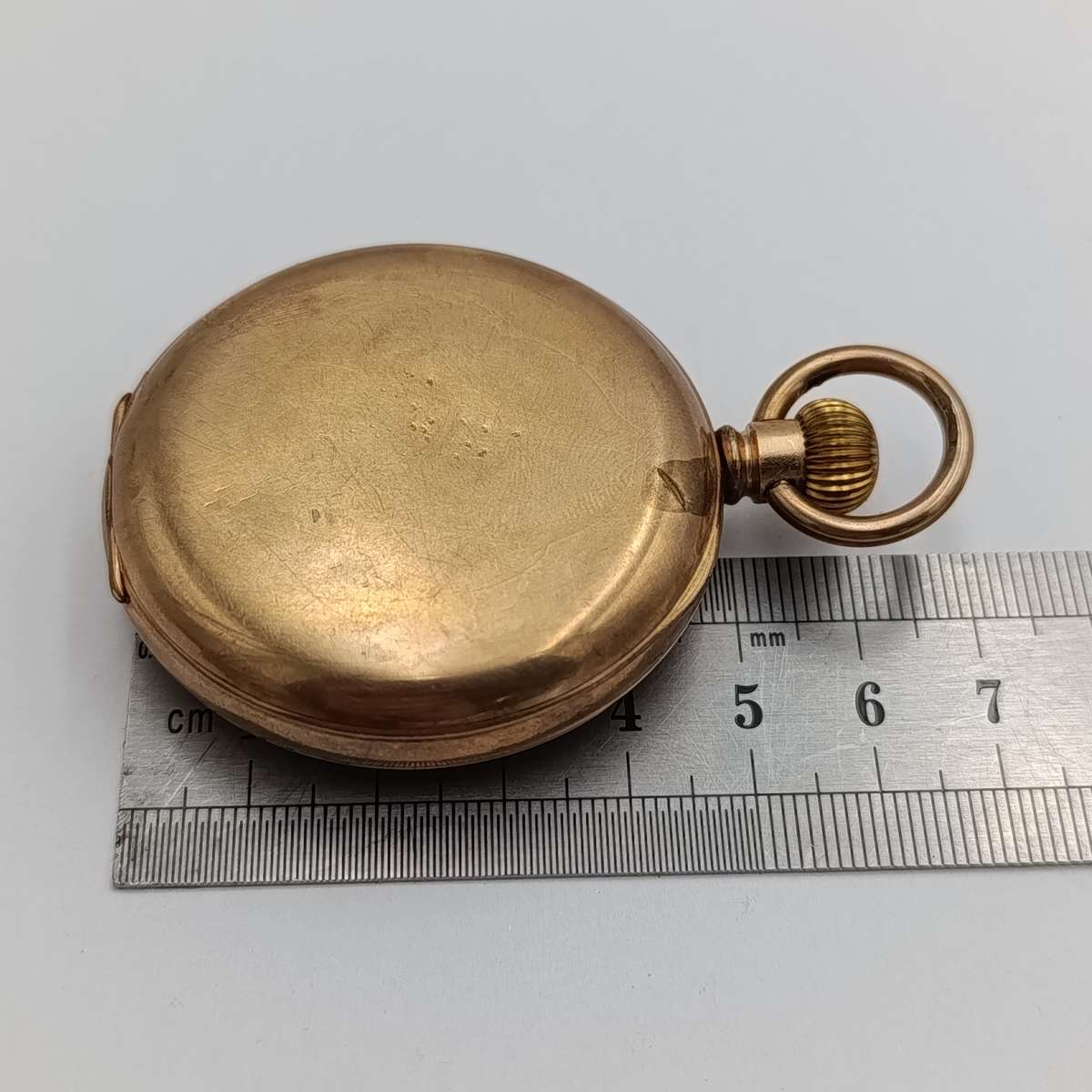 Antique F.Paine London goldplated open face pocket watch - balance staff broken