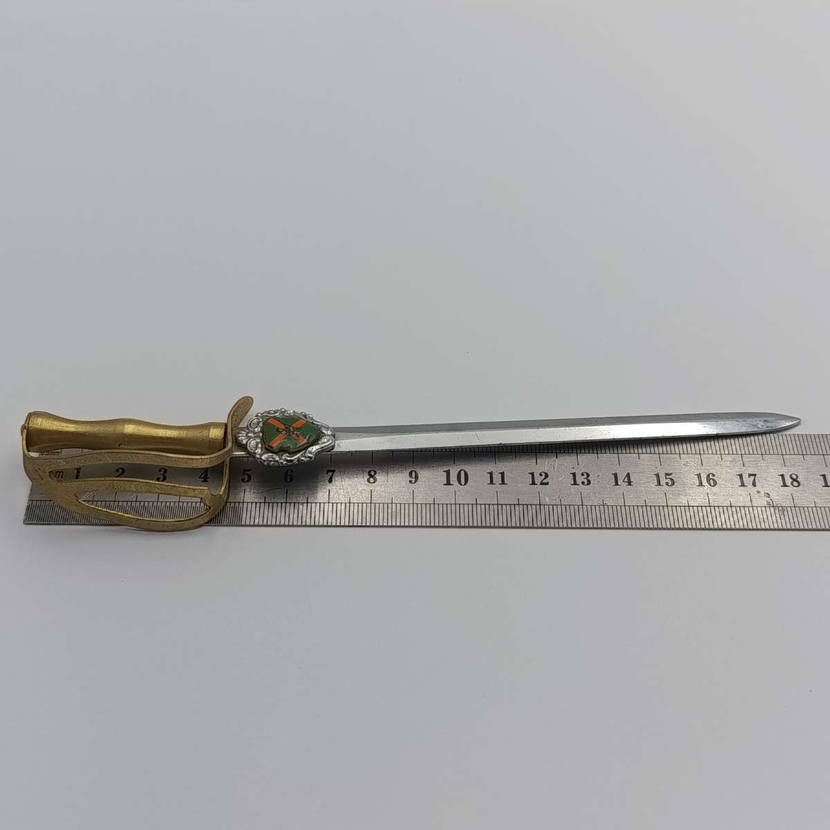 Vintage SADF Danie Theron combat school letter opener sword