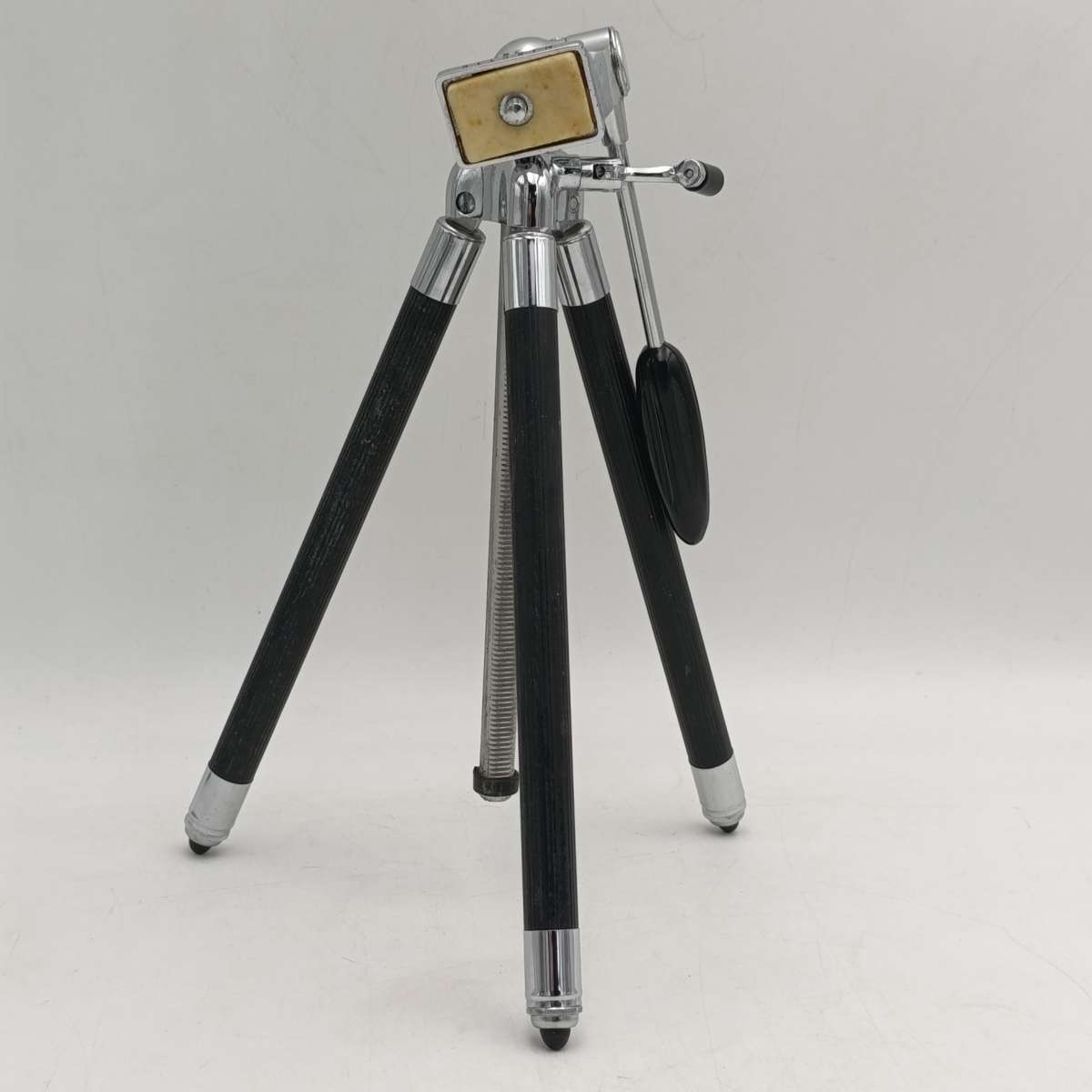 Vintage Minette portable camera tripod in pouch