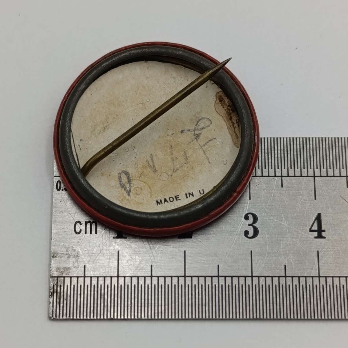 Antique King Edward VII coronation pin badge