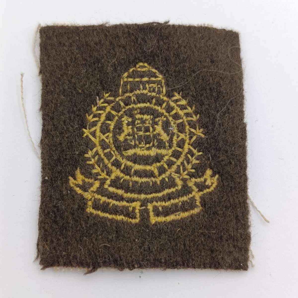 SA Railway Police field dress cap badge