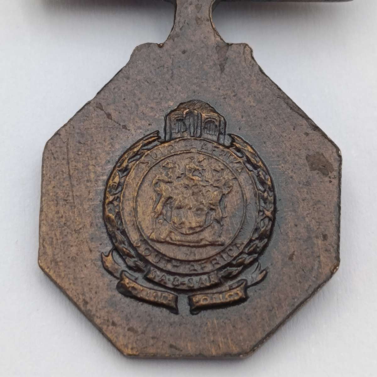 SA Railway Police miniature faithful service medal