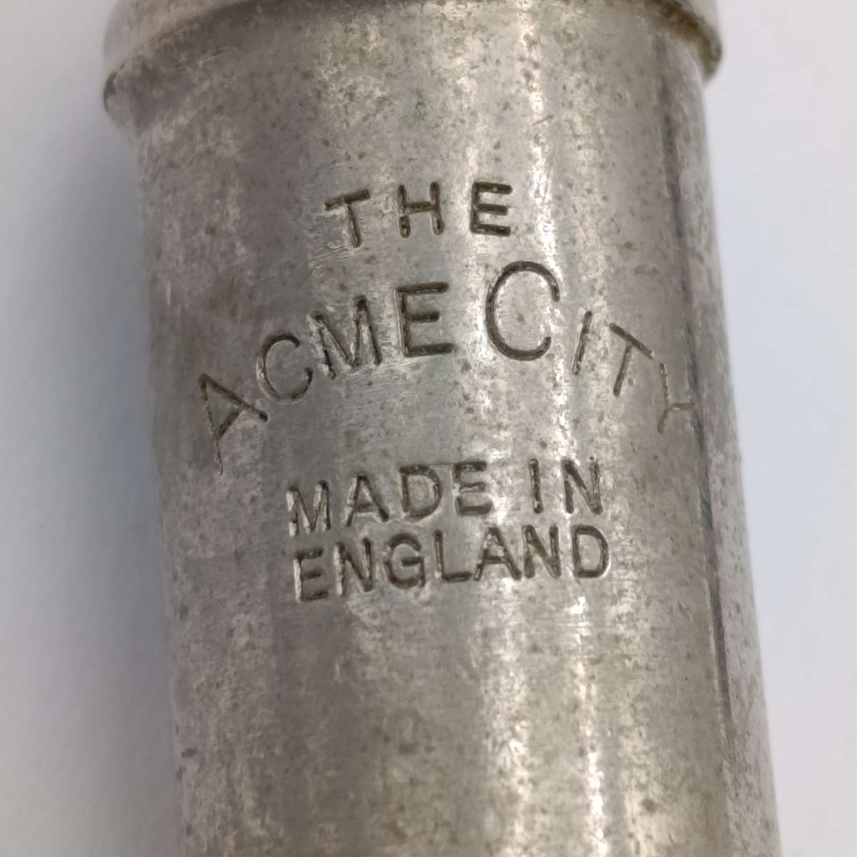 The ACME city police whistle with leather lanyard