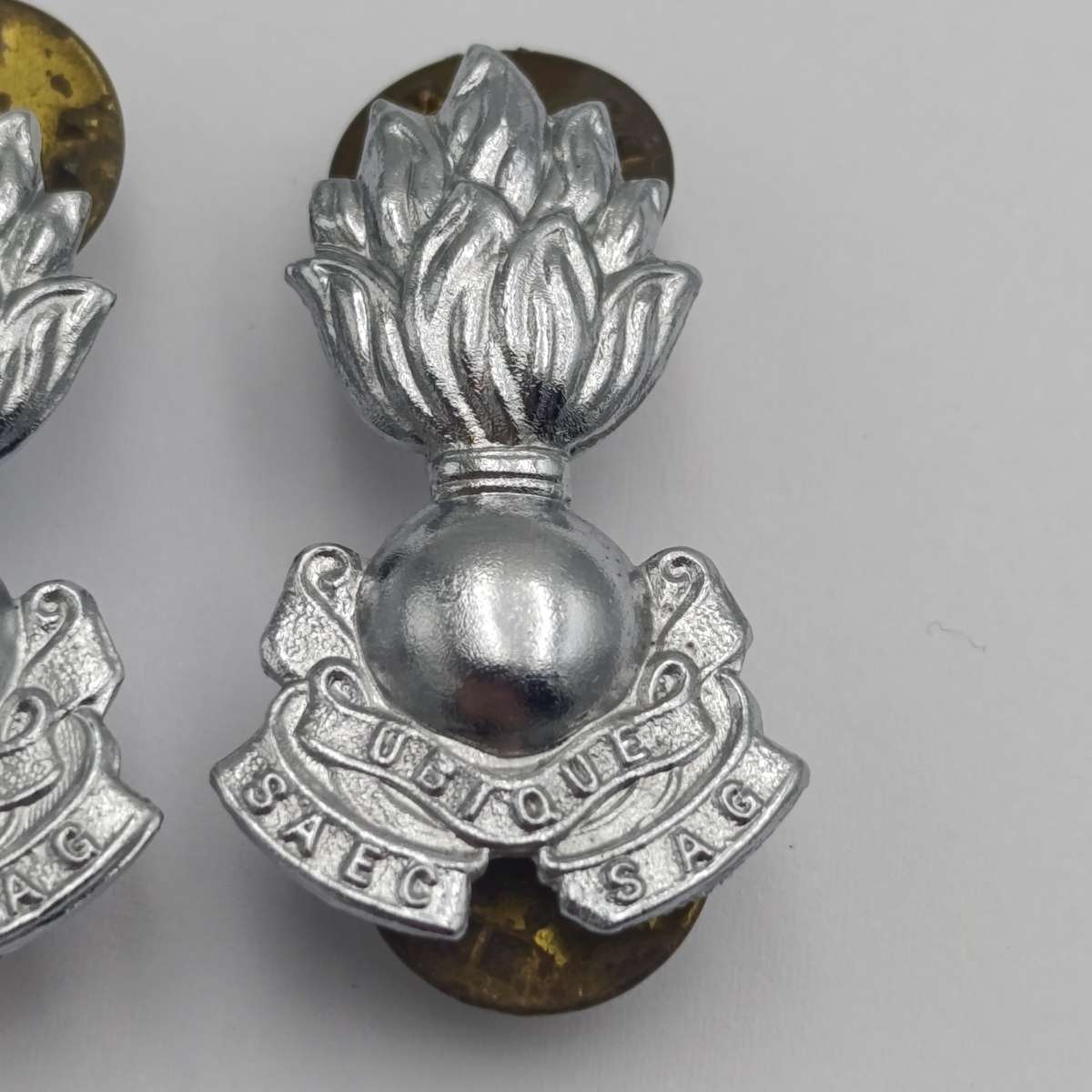 Pair of SADF Engineers collar badges