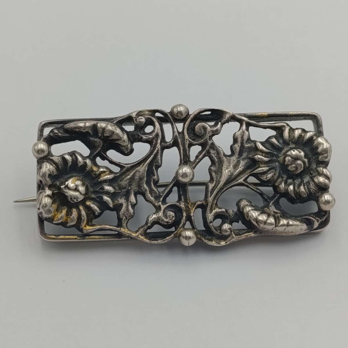 Sterling silver vintage Candida brooch 16.8g