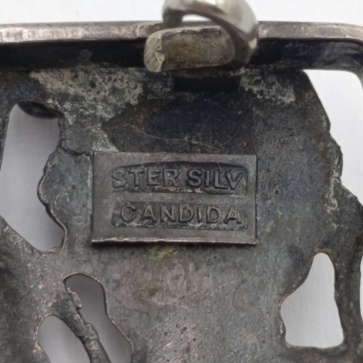 Sterling silver vintage Candida brooch 16.8g