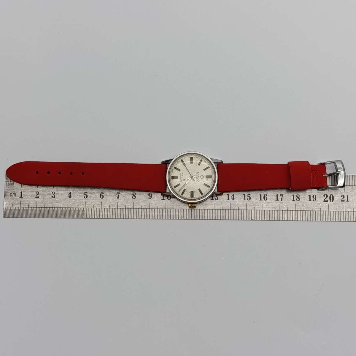Vintage Lanco Naval manual wind mens watch - working