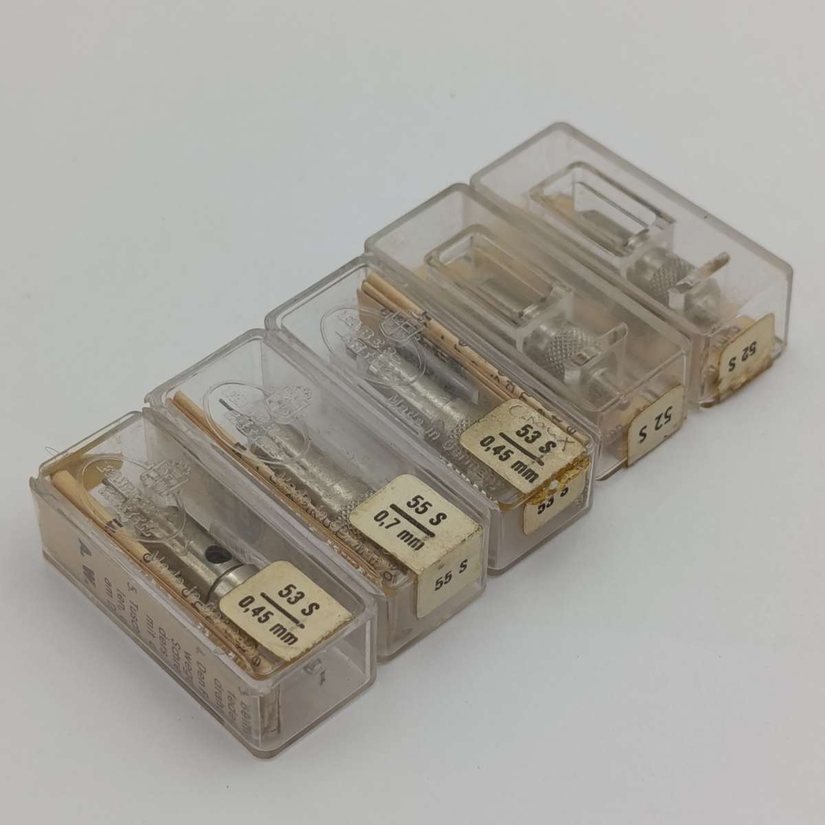 Vintage Faber-Castell lettering pen and stencil set with 5 nibs