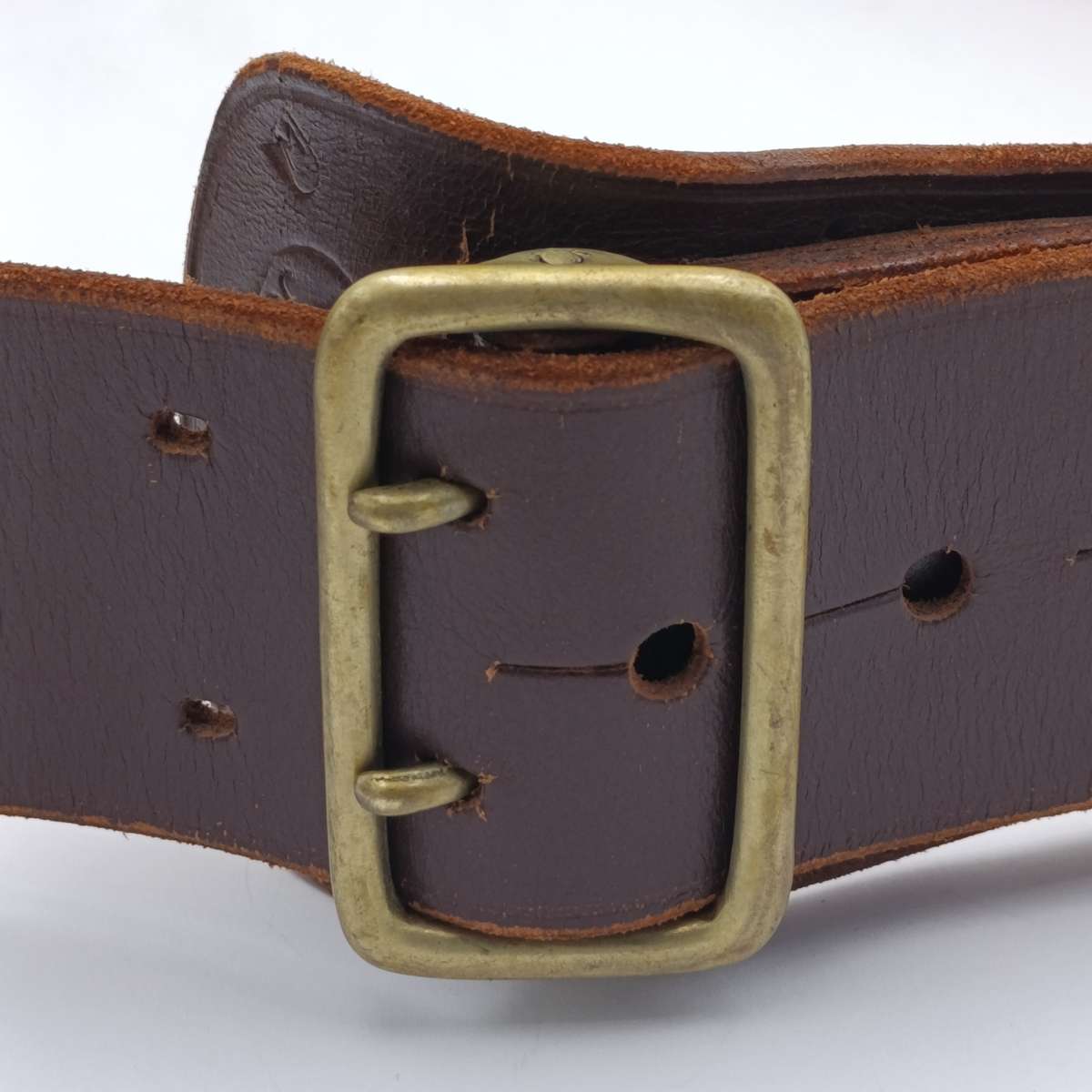 Old SADF Sam browne leather belt - 1968 Leibowitz Bros, Johannesburg