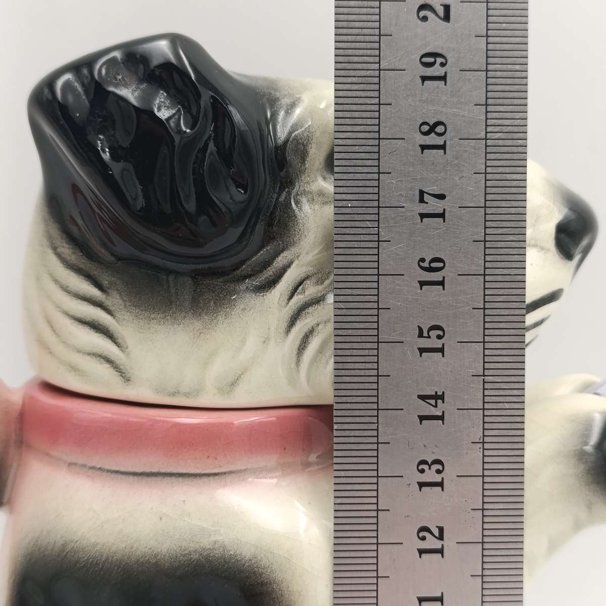 Vintage dog shaped porcelain teapot - marked 6702B