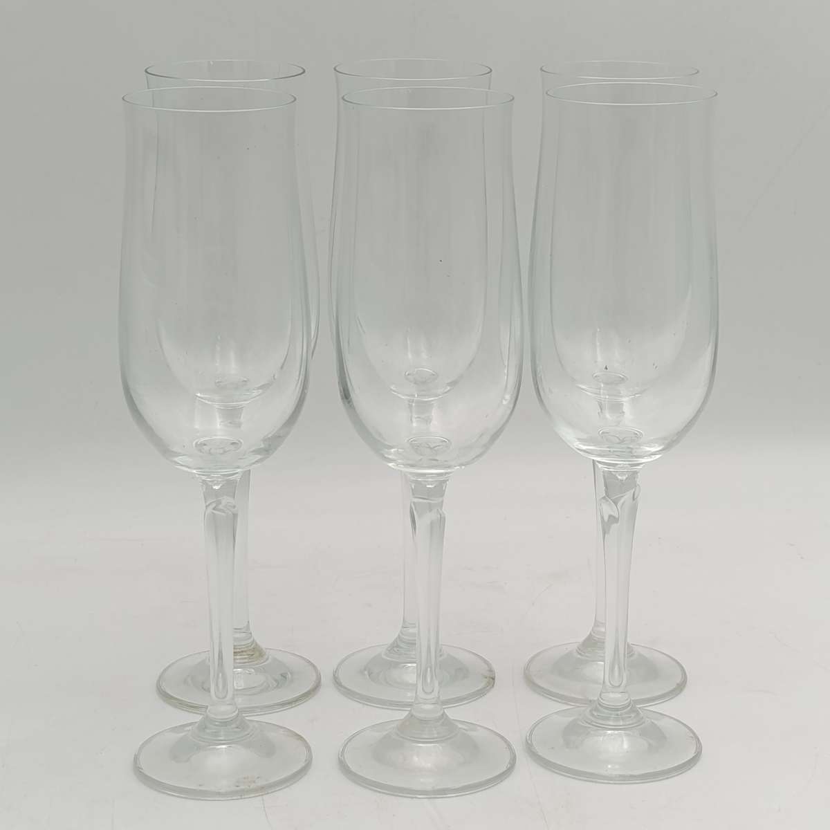 Set of 6 Martina Bohemia Champagne Crystal glasses